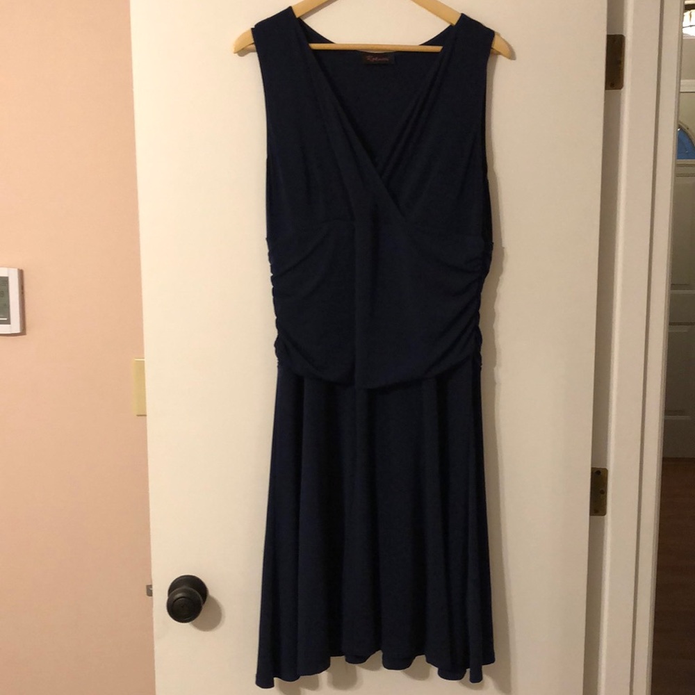 Rekucci plus size navy dress